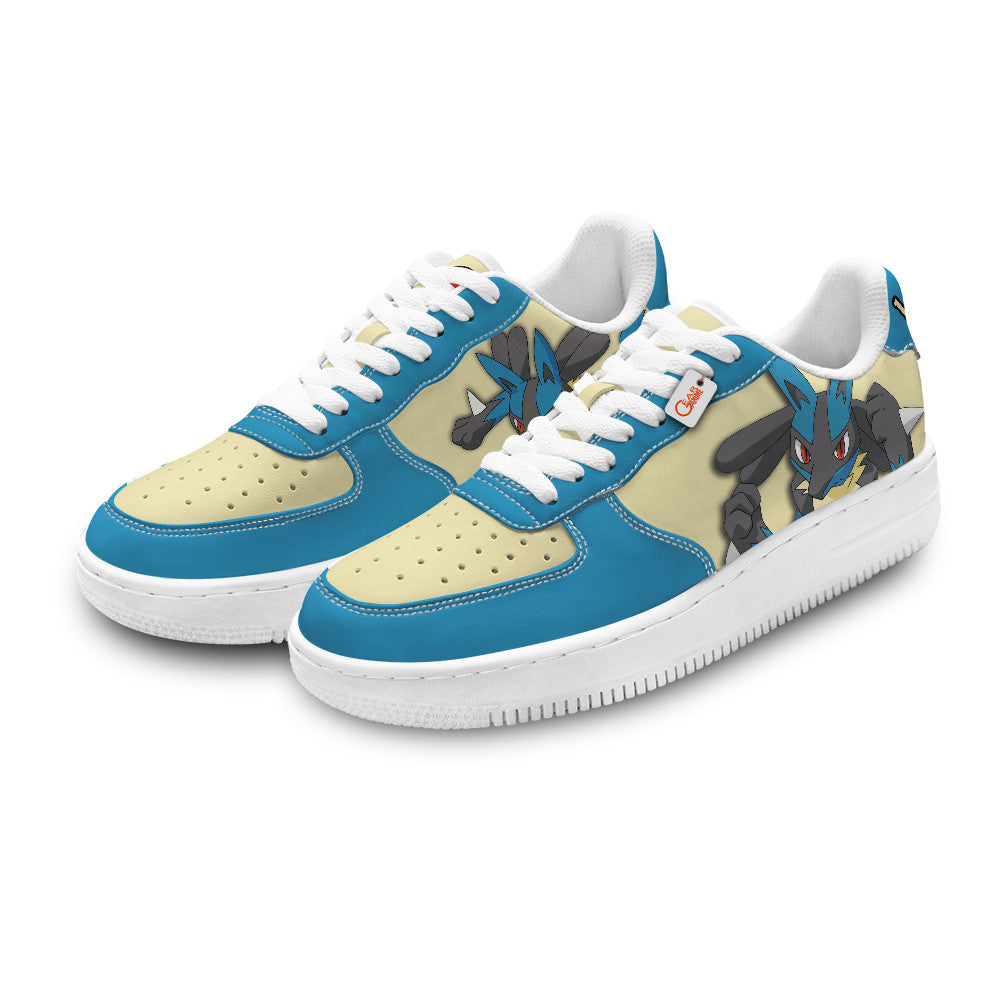 Baskets Anime Lucario Personalized en Cuir Chaussures Basses Unisexes Anime Manga