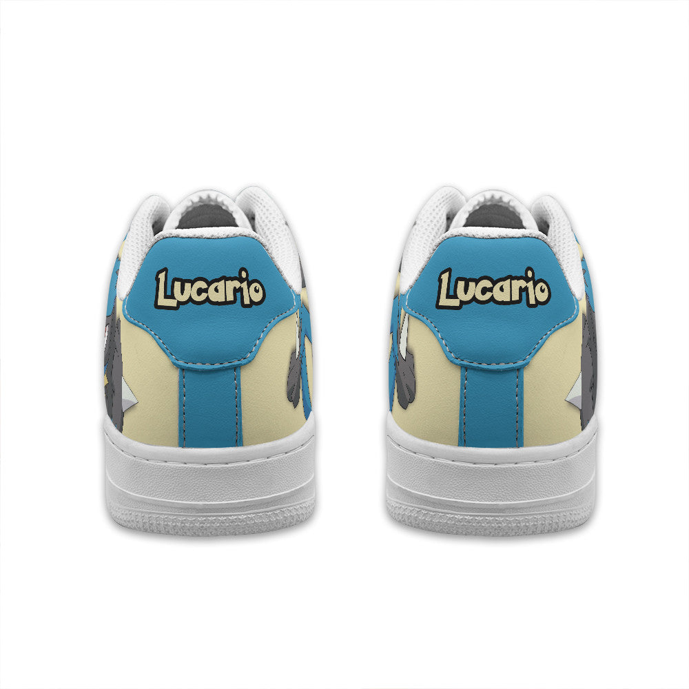 Baskets Anime Lucario Personalized en Cuir Chaussures Basses Unisexes Anime Manga