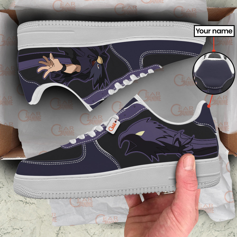 Baskets Anime Tokoyami Tsukuyomi Personalized en Cuir Chaussures Basses Unisexes Anime Manga