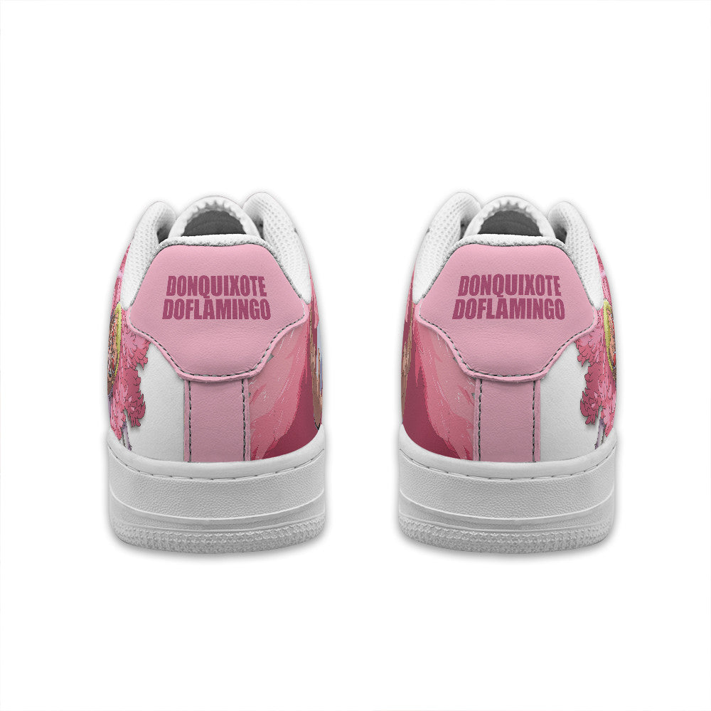Baskets Anime Donquixote Doflamingo Personalized en Cuir Chaussures Basses Unisexes Anime Manga