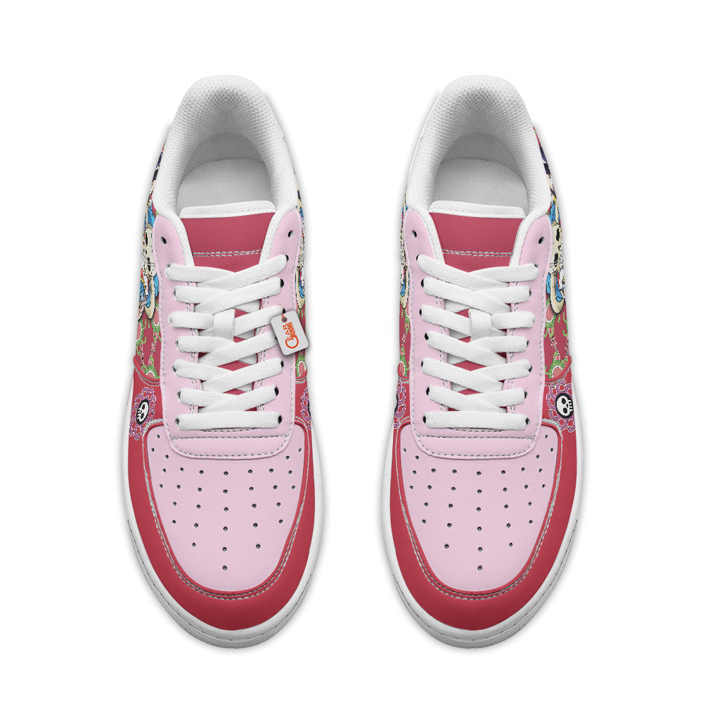 Baskets Anime Boa Hancock Personalized en Cuir Chaussures Basses Unisexes Anime Manga