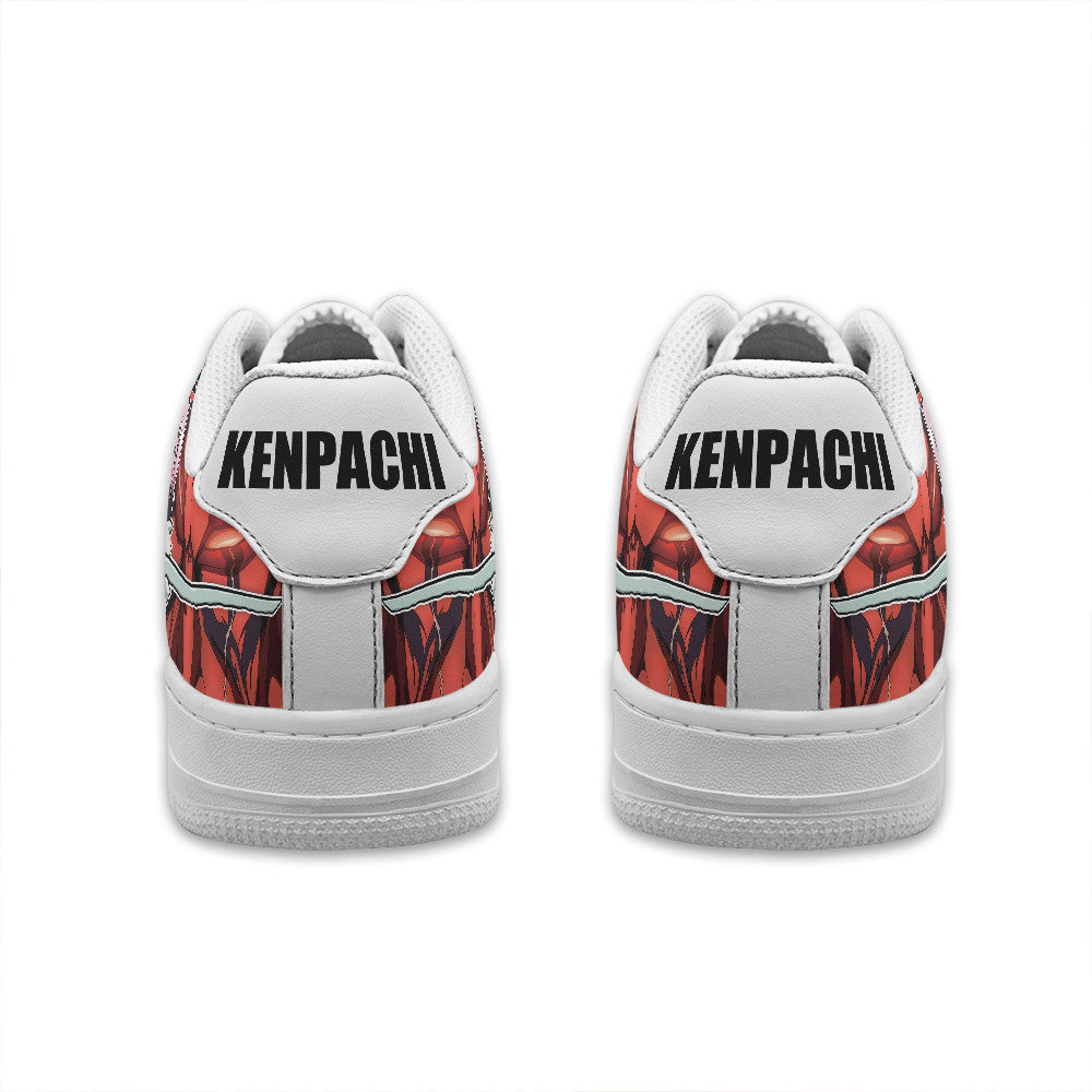 Baskets Anime Kenpachi Zaraki Personalized en Cuir Chaussures Basses Unisexes Anime Manga