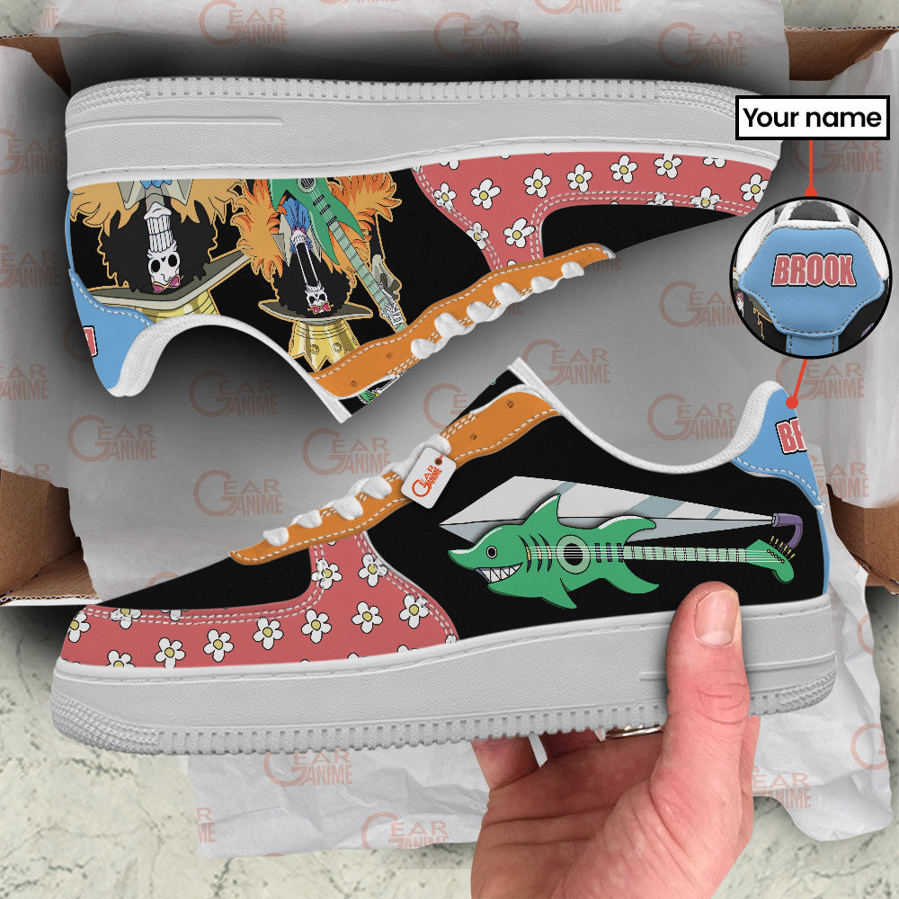 Baskets Anime Brook Personalized en Cuir Chaussures Basses Unisexes Anime Manga