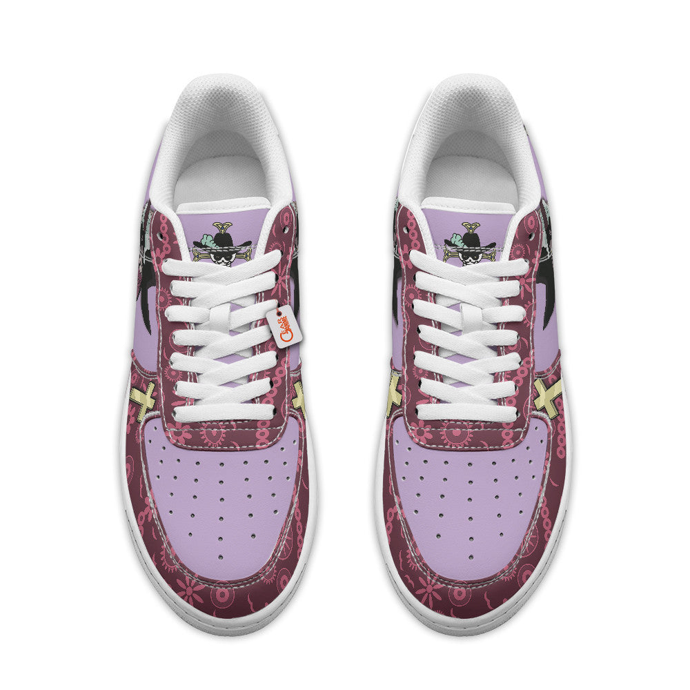 Baskets Anime Dracule Mihawk Personalized en Cuir Chaussures Basses Unisexes Anime Manga