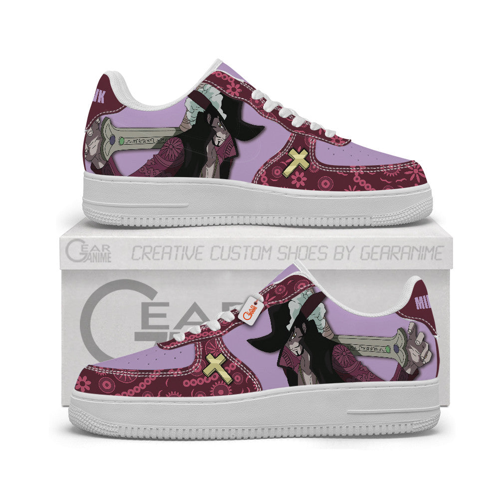 Baskets Anime Dracule Mihawk Personalized en Cuir Chaussures Basses Unisexes Anime Manga
