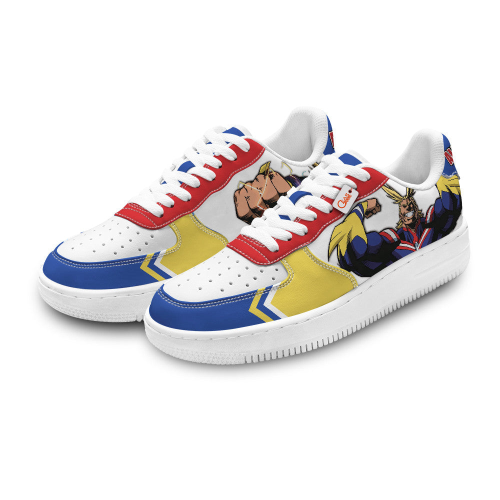 Baskets Anime Yagi All Might Personalized en Cuir Chaussures Basses Unisexes Anime Manga