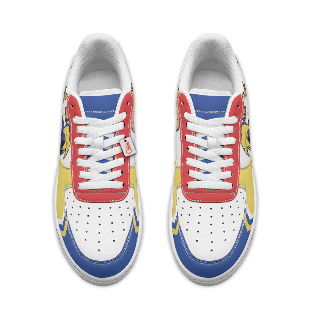 Baskets Anime Yagi All Might Personalized en Cuir Chaussures Basses Unisexes Anime Manga