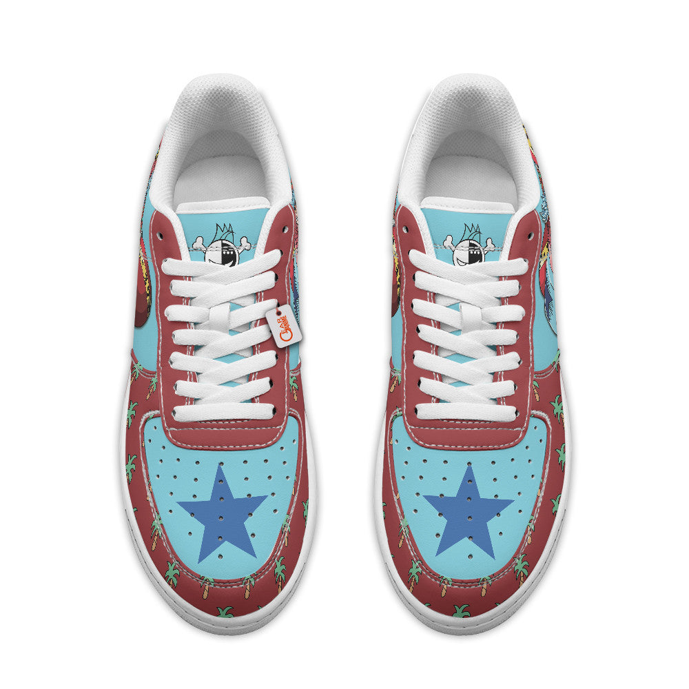Baskets Anime Franky Personalized en Cuir Chaussures Basses Unisexes Anime Manga