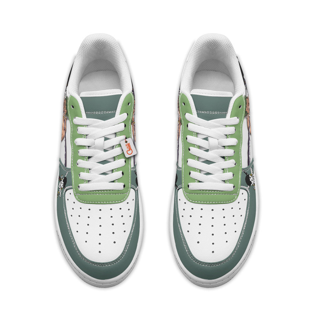 Baskets Anime Roronoa Zoro Personalized en Cuir Chaussures Basses Unisexes One Piece