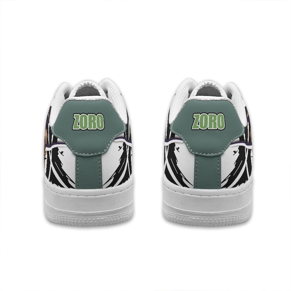 Baskets Anime Roronoa Zoro Personalized en Cuir Chaussures Basses Unisexes One Piece