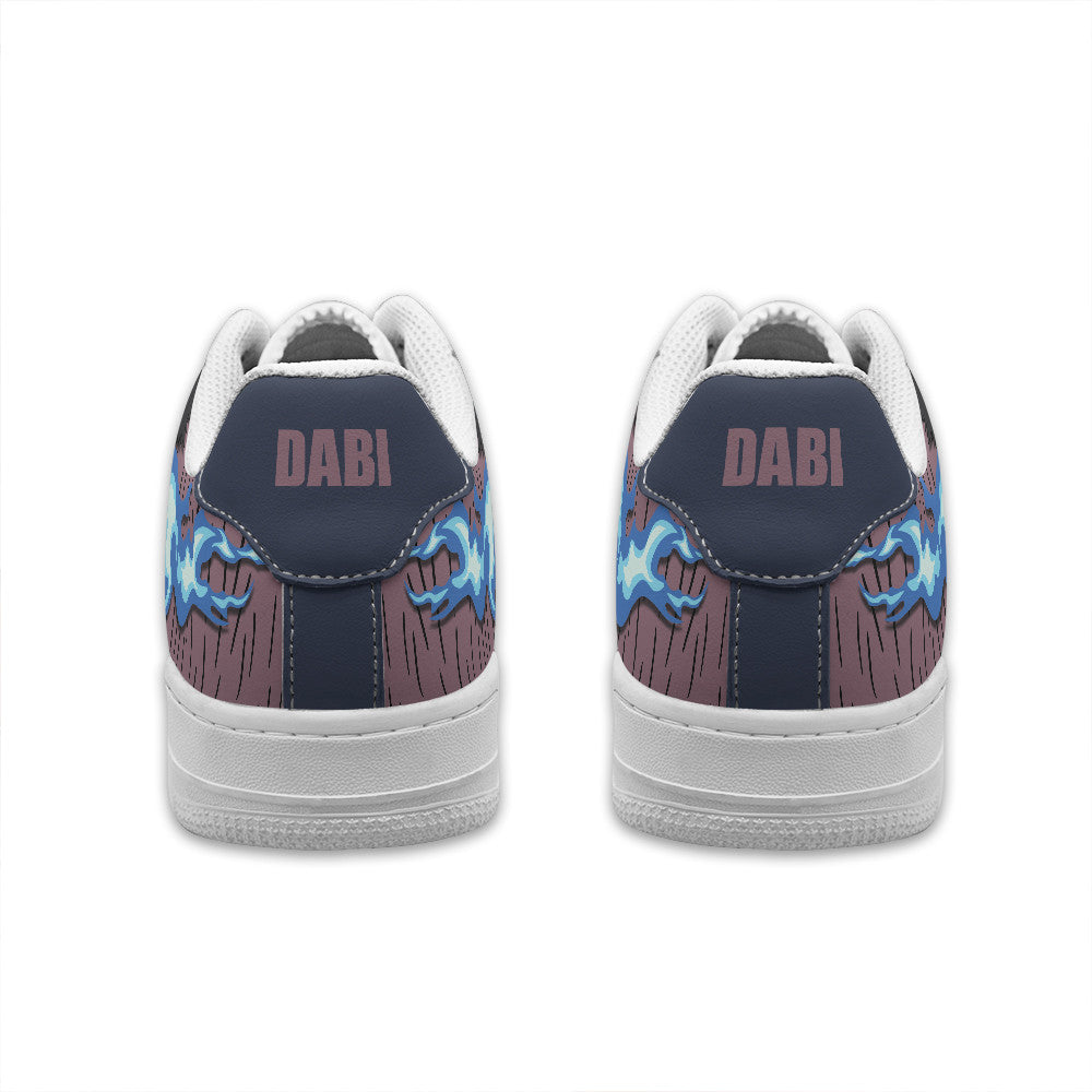 Baskets Anime Dabi Blueflame Personalized en Cuir Chaussures Basses Unisexes Anime Manga