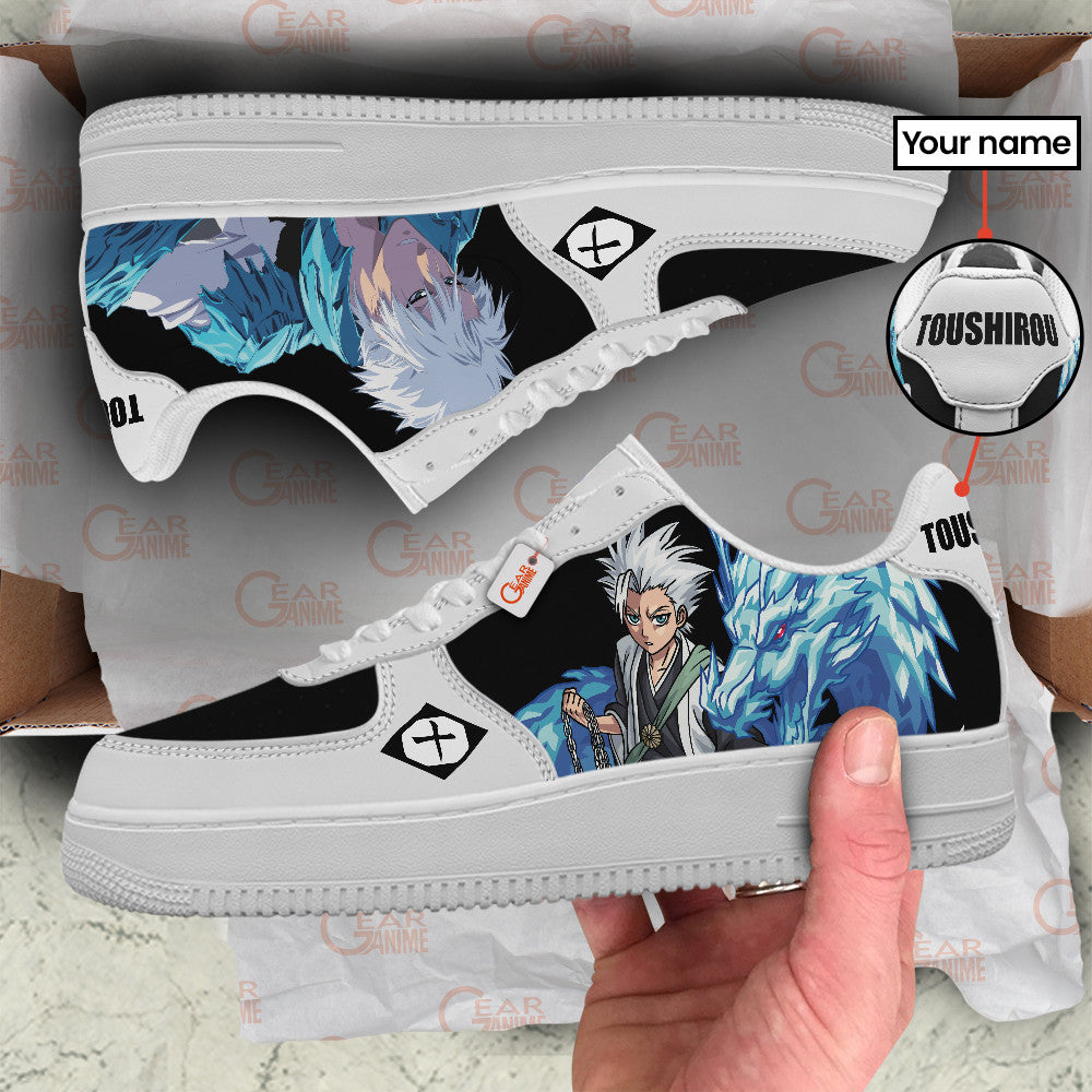 Baskets Anime Toushirou Hitsugaya Personalized en Cuir Chaussures Basses Unisexes Anime Manga