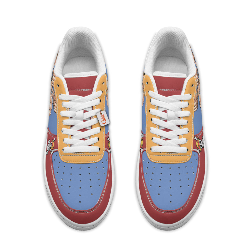 Baskets Anime Monkey D. Luffy Personalized en Cuir Chaussures Basses Unisexes One Piece