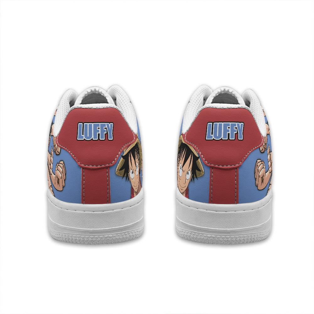 Baskets Anime Monkey D. Luffy Personalized en Cuir Chaussures Basses Unisexes One Piece