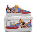 Baskets Anime Monkey D. Luffy Personalized en Cuir Chaussures Basses Unisexes One Piece