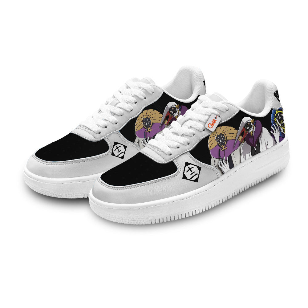 Baskets Anime Mayuri Kurotsuchi Personalized en Cuir Chaussures Basses Unisexes Anime Manga