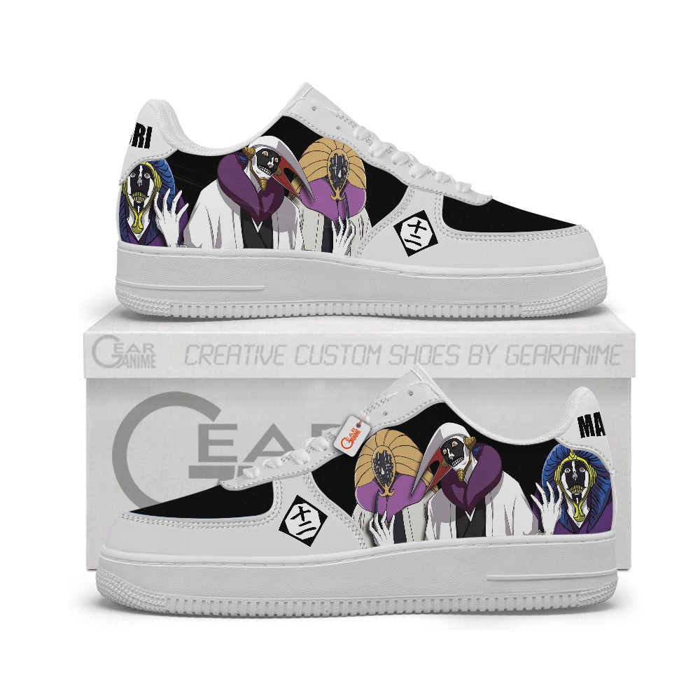 Baskets Anime Mayuri Kurotsuchi Personalized en Cuir Chaussures Basses Unisexes Anime Manga