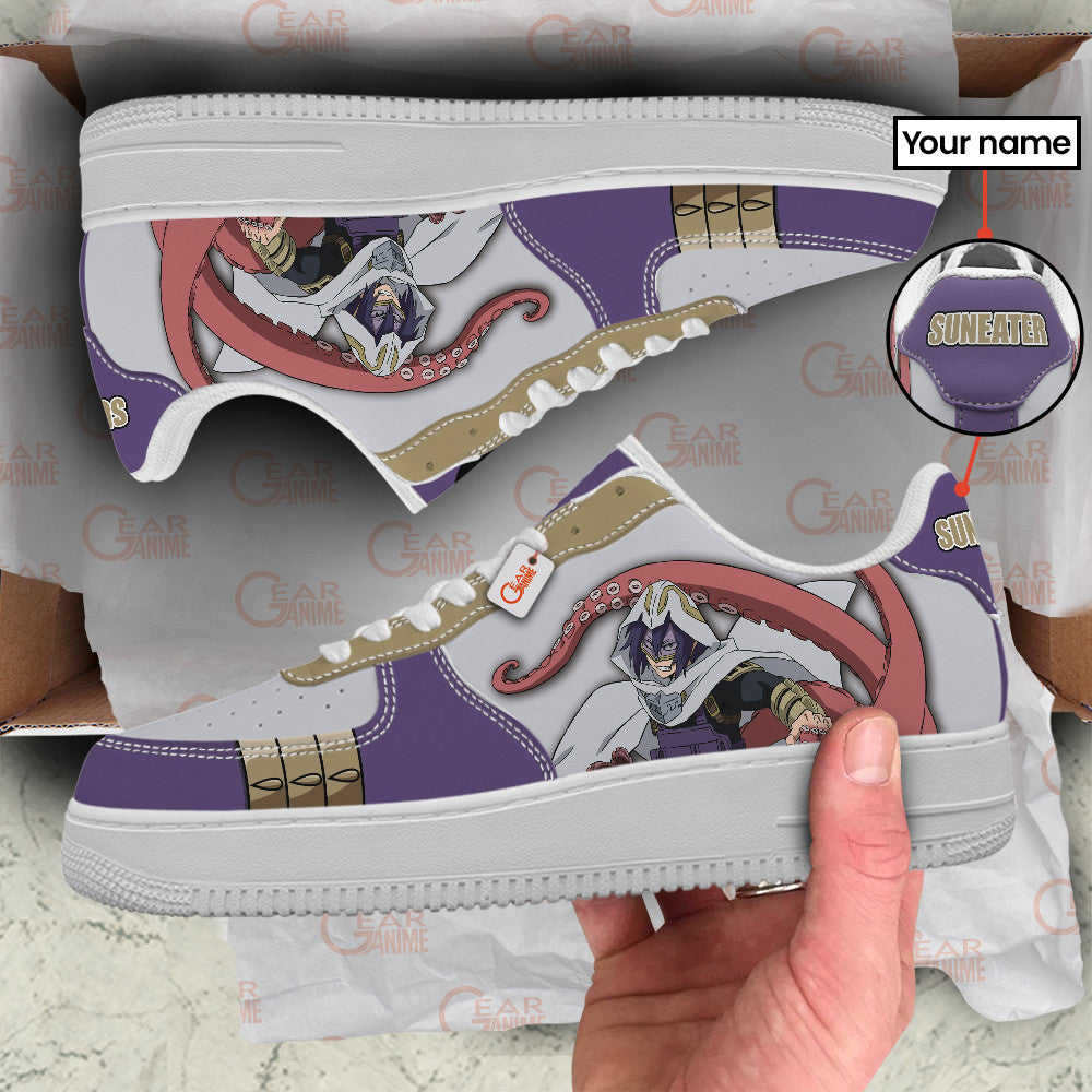 Baskets Anime Tamaki Amajiki Suneater Personalized en Cuir Chaussures Basses Unisexes Anime Manga