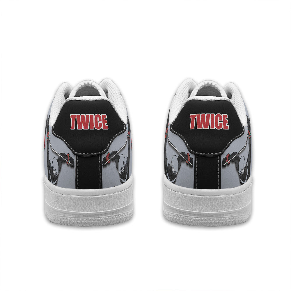 Baskets Anime Twice Personalized en Cuir Chaussures Basses Unisexes Anime Manga