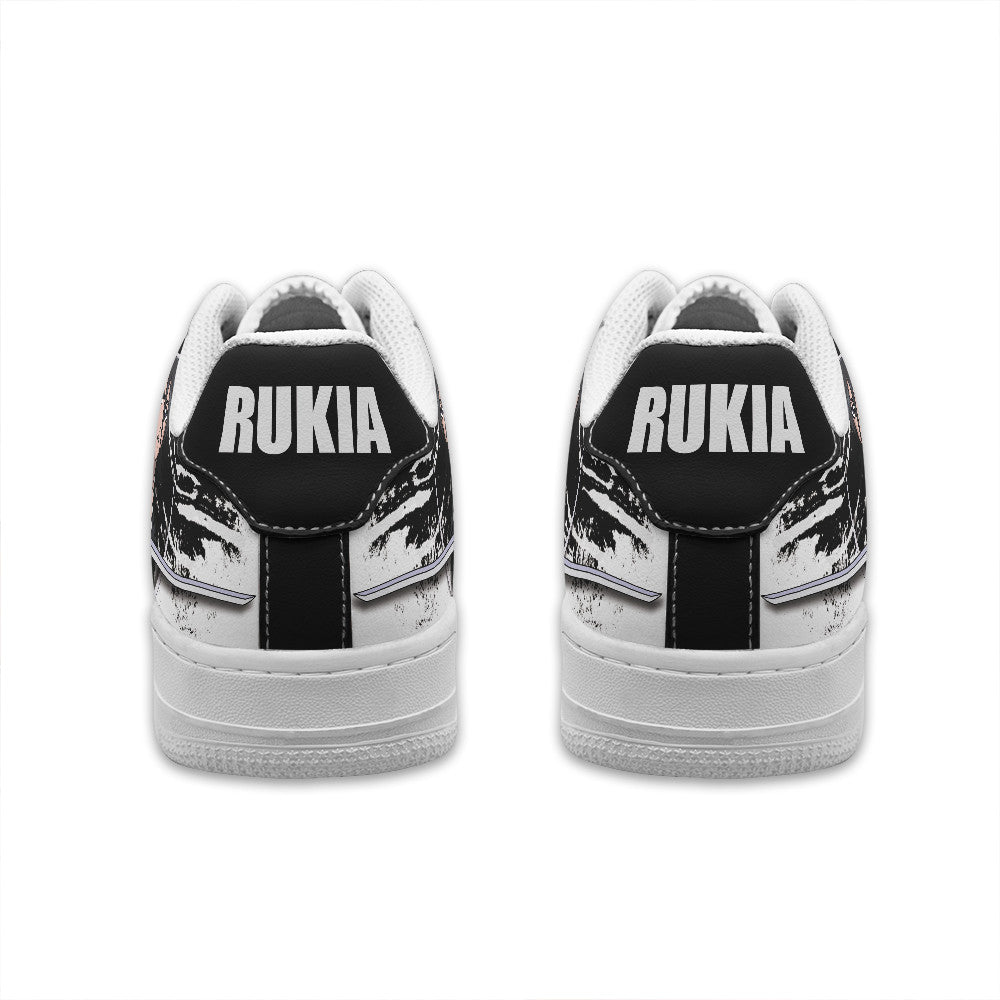 Baskets Anime Rukia Kuchiki Personalized en Cuir Chaussures Basses Unisexes Anime Manga