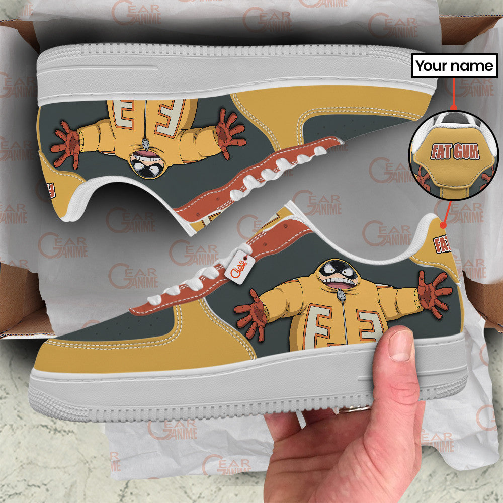 Baskets Anime Fat Gum Personalized en Cuir Chaussures Basses Unisexes Anime Manga