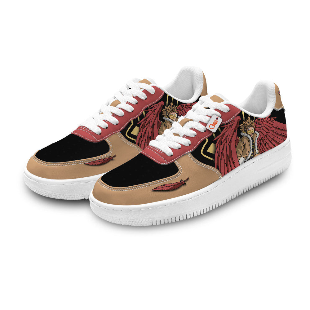 Baskets Anime Keigo Takami Hawks Personalized en Cuir Chaussures Basses Unisexes Anime Manga