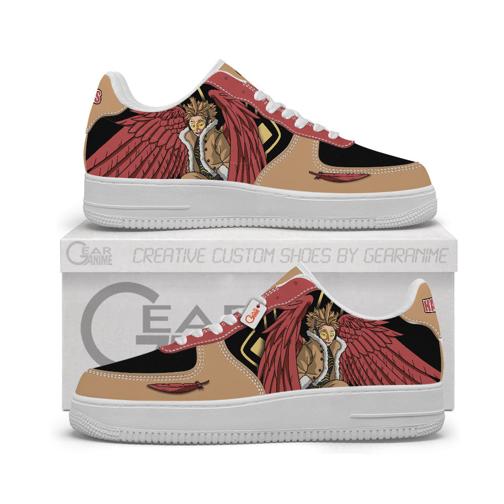 Baskets Anime Keigo Takami Hawks Personalized en Cuir Chaussures Basses Unisexes Anime Manga