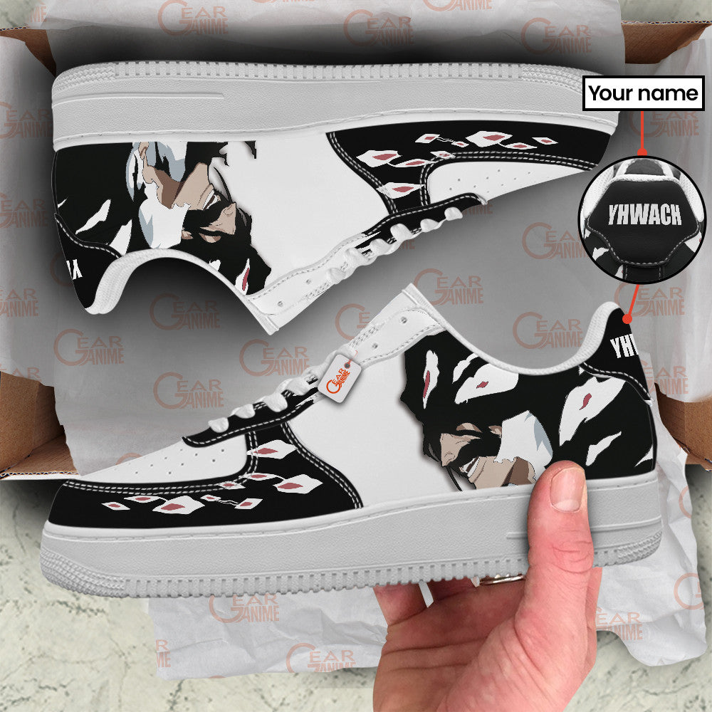 Baskets Anime Yhwach Personalized en Cuir Chaussures Basses Unisexes Anime Manga