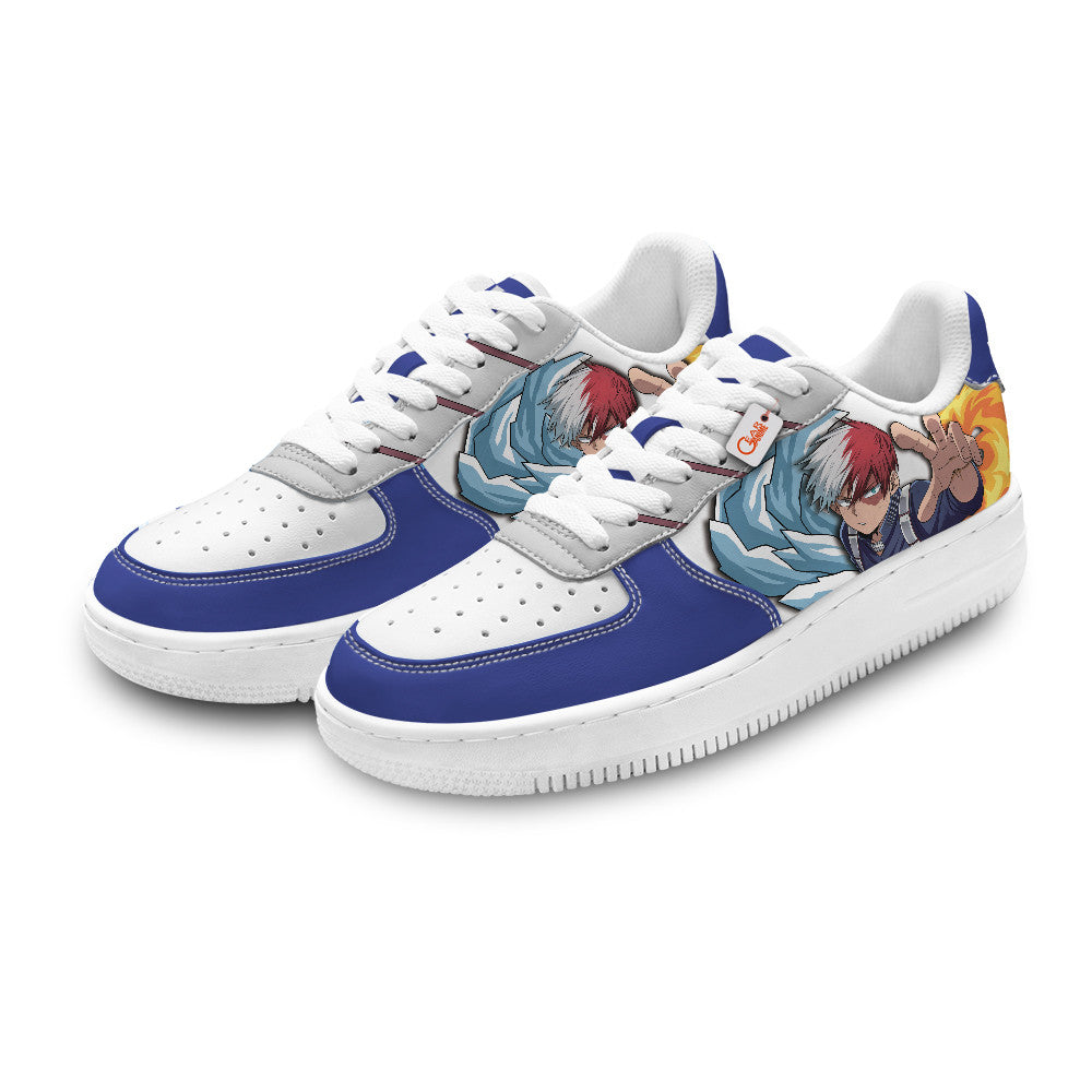 Baskets Anime Shoto Todoroki Personalized en Cuir Chaussures Basses Unisexes Anime Manga