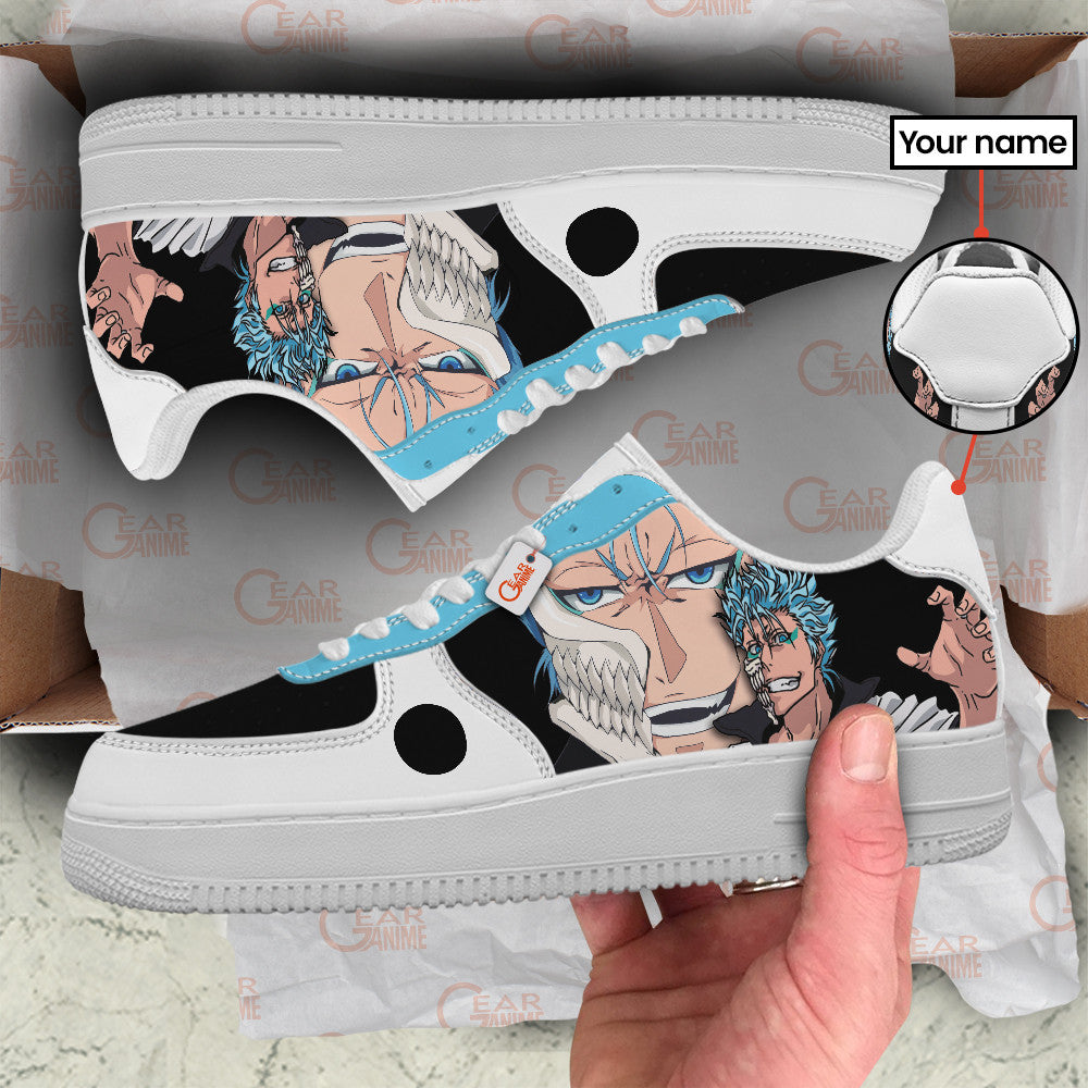 Baskets Anime Grimmjow Jaegerjaquez Personalized en Cuir Chaussures Basses Unisexes Anime Manga