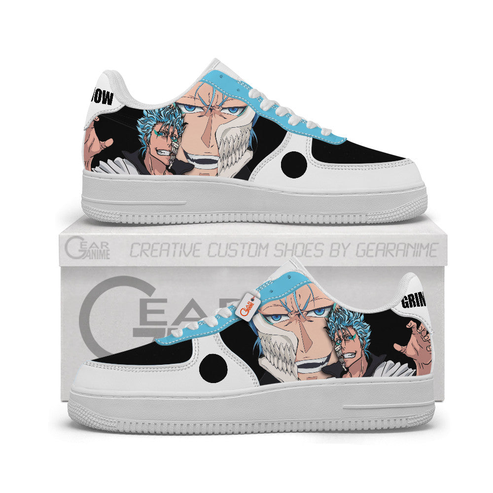 Baskets Anime Grimmjow Jaegerjaquez Personalized en Cuir Chaussures Basses Unisexes Anime Manga