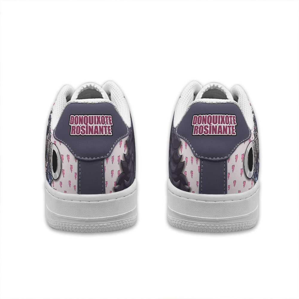 Baskets Anime Donquixote Rosinante Personalized en Cuir Chaussures Basses Unisexes Anime Manga