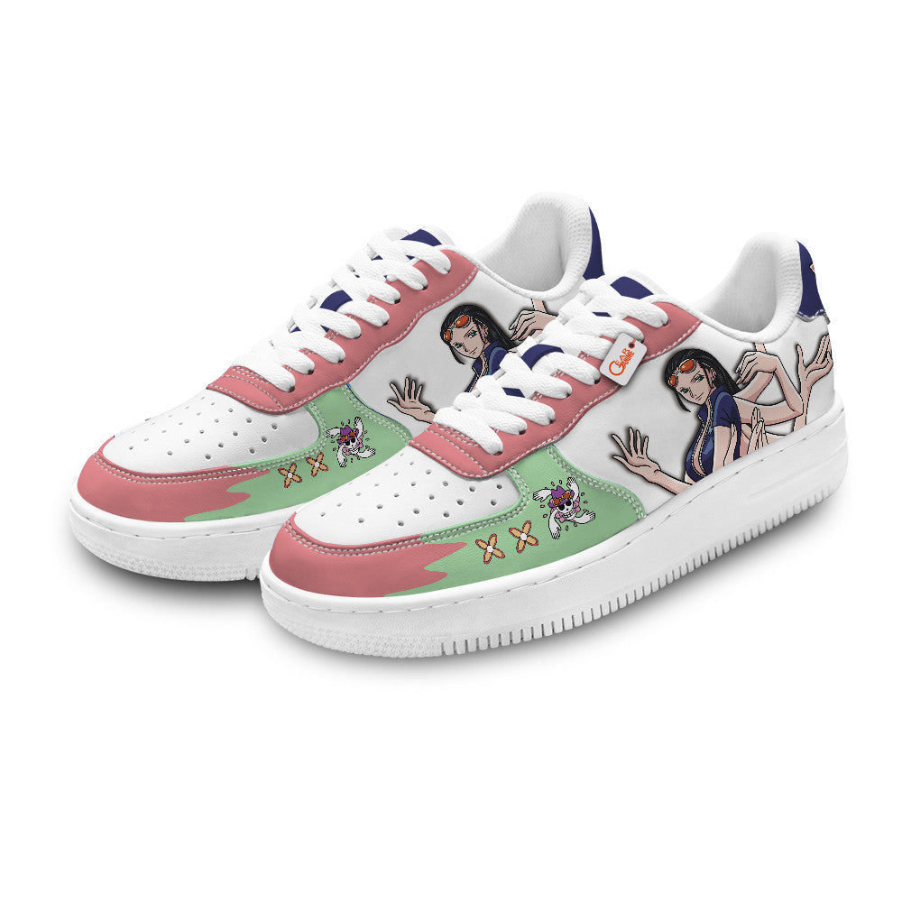 Baskets Anime Nico Robin Personalized en Cuir Chaussures Basses Unisexes Anime Manga