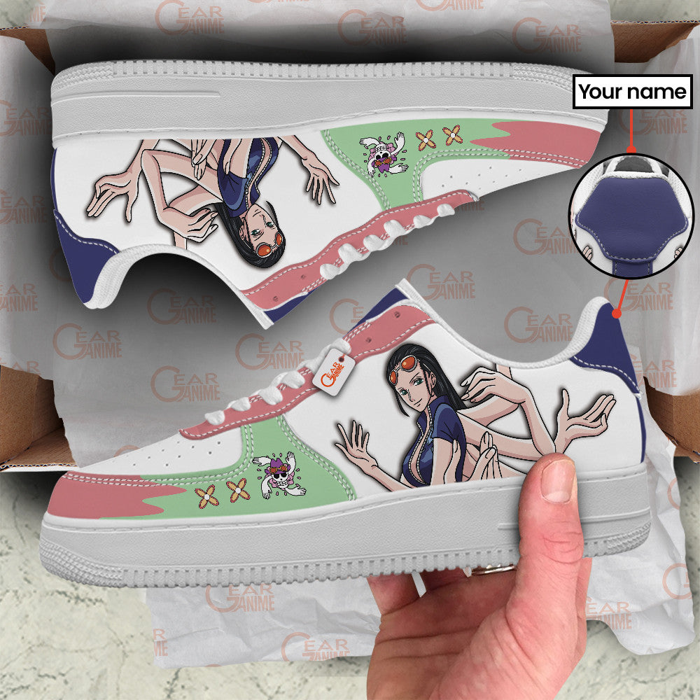 Baskets Anime Nico Robin Personalized en Cuir Chaussures Basses Unisexes Anime Manga
