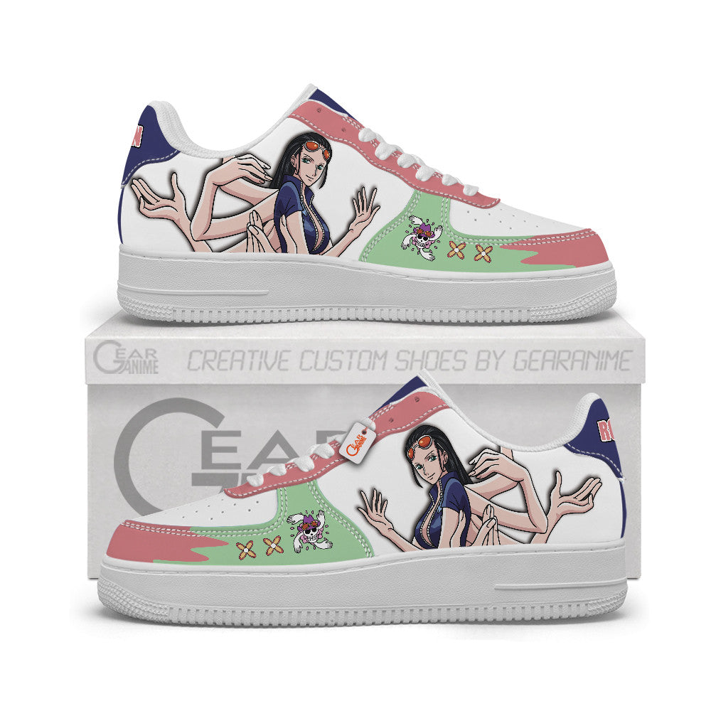 Baskets Anime Nico Robin Personalized en Cuir Chaussures Basses Unisexes Anime Manga