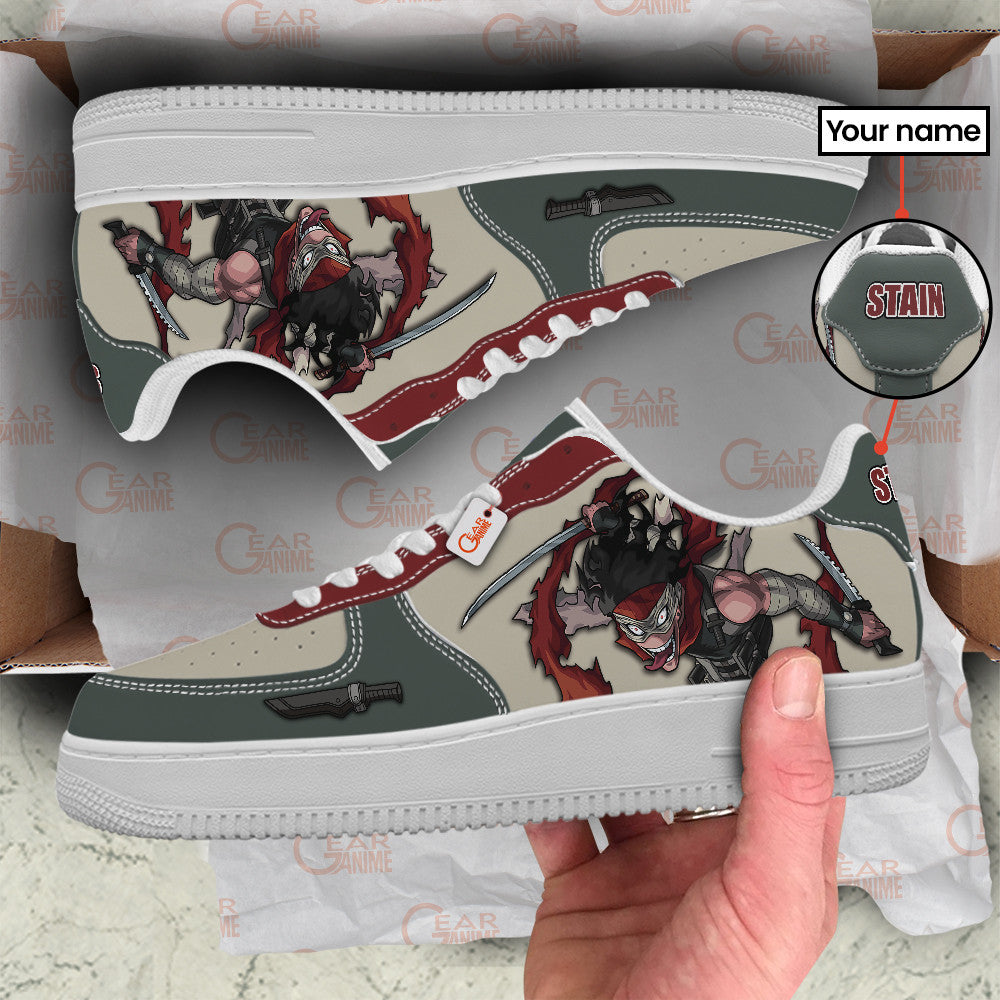 Baskets Anime Stain Personalized en Cuir Chaussures Basses Unisexes Anime Manga