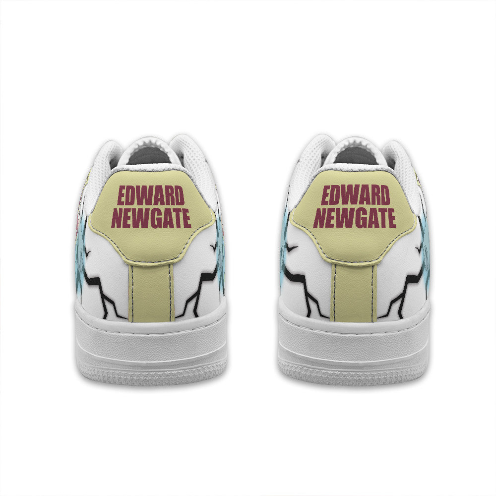 Baskets Anime Edward Newgate Personalized en Cuir Chaussures Basses Unisexes Anime Manga