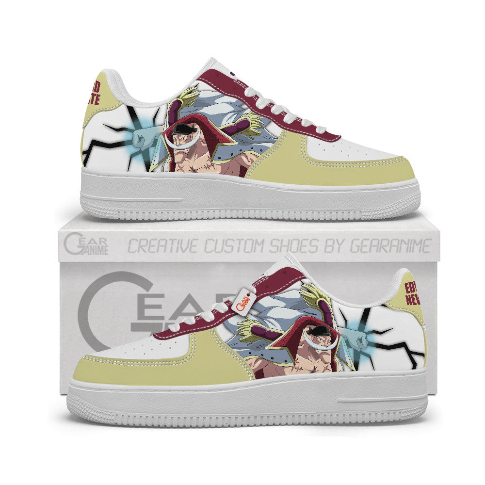 Baskets Anime Edward Newgate Personalized en Cuir Chaussures Basses Unisexes Anime Manga