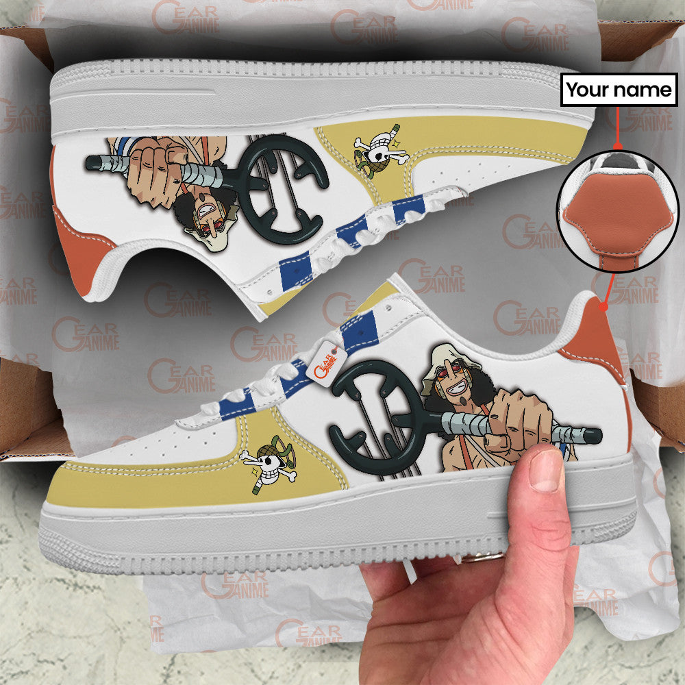 Baskets Anime Usopp Personalized en Cuir Chaussures Basses Unisexes Anime Manga