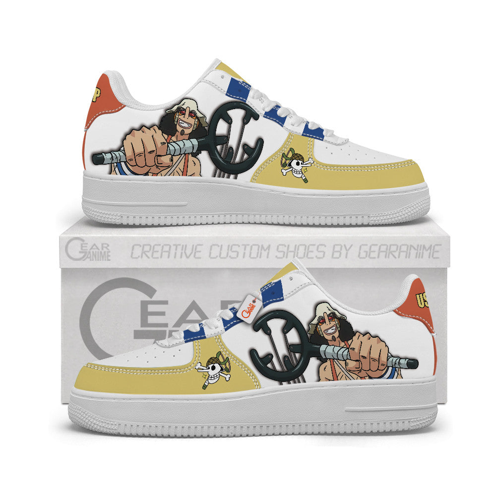 Baskets Anime Usopp Personalized en Cuir Chaussures Basses Unisexes Anime Manga