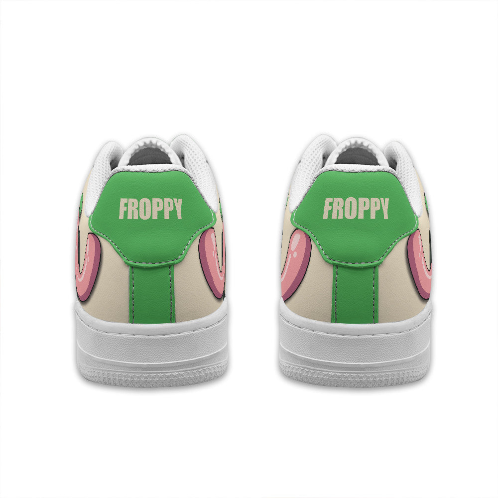 Baskets Anime Tsuyu Asui Froppy Personalized en Cuir Chaussures Basses Unisexes Anime Manga