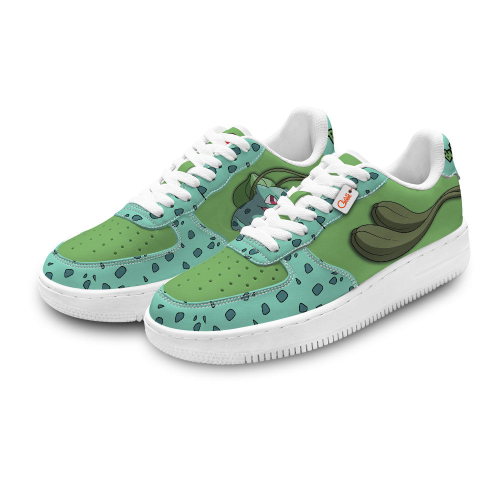 Baskets Anime Bulbasaur Personalized en Cuir Chaussures Basses Unisexes Anime Manga