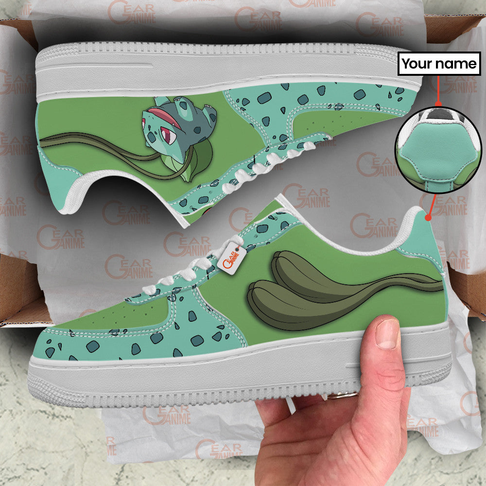 Baskets Anime Bulbasaur Personalized en Cuir Chaussures Basses Unisexes Anime Manga