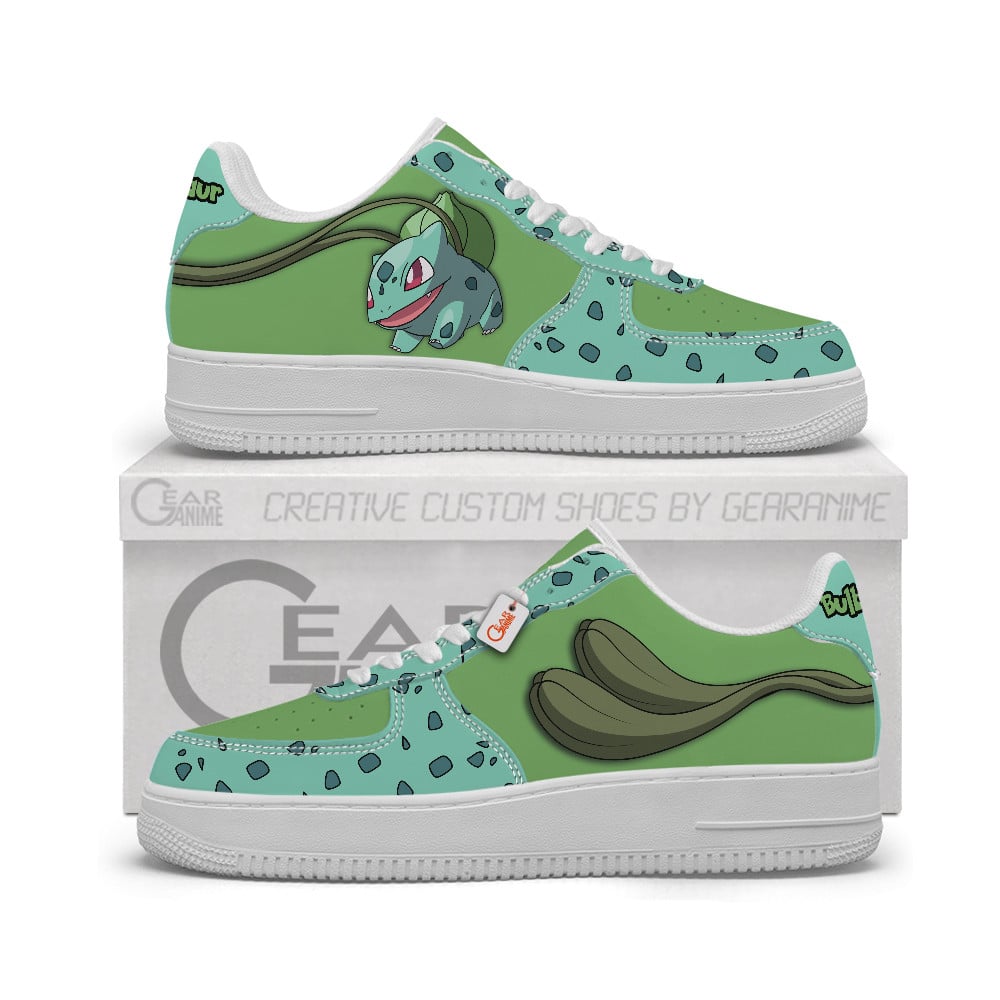 Baskets Anime Bulbasaur Personalized en Cuir Chaussures Basses Unisexes Anime Manga