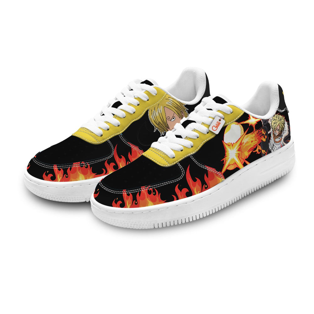 Baskets Anime Vinsmoke Sanji Personalized en Cuir Chaussures Basses Unisexes Anime Manga