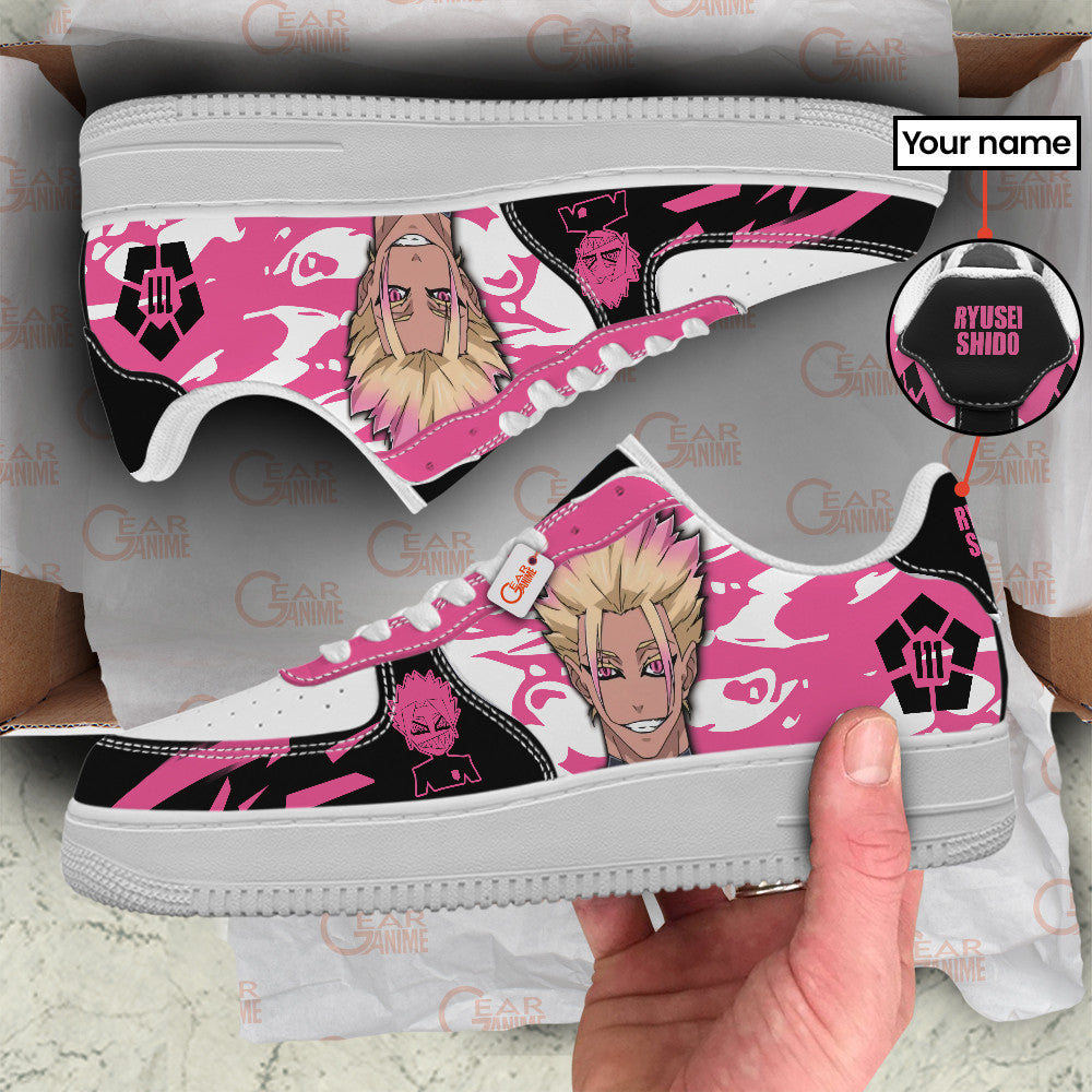 Baskets Anime Ryusei Shido Personalized en Cuir Chaussures Basses Unisexes Anime Manga