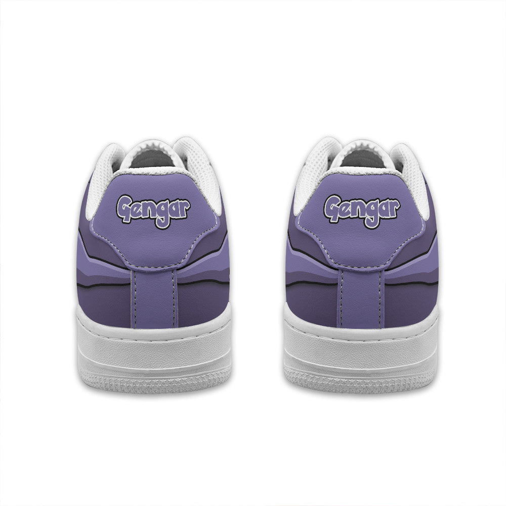 Baskets Anime Gengar Personalized en Cuir Chaussures Basses Unisexes Anime Manga