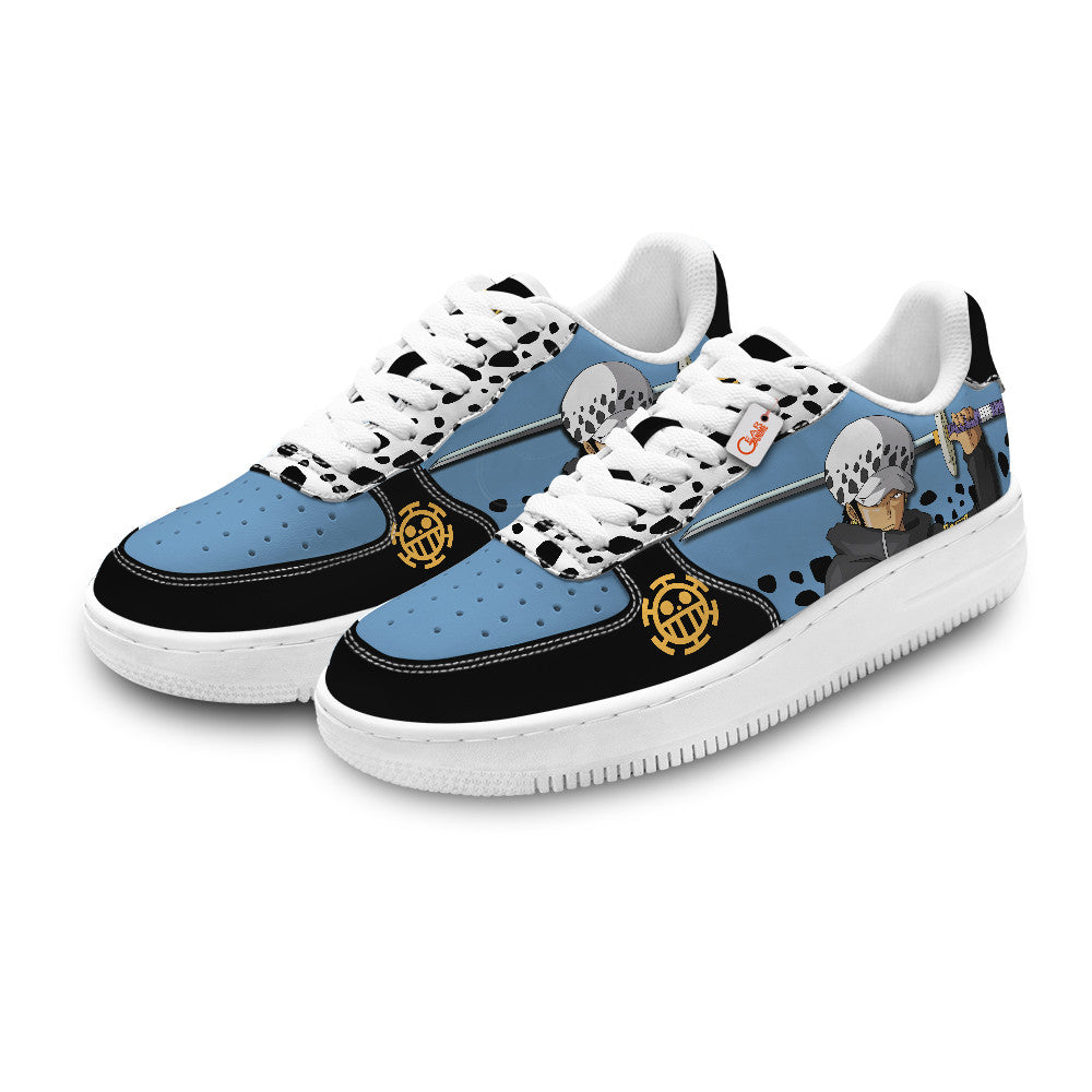 Baskets Anime Trafalgar D. Law Personalized en Cuir Chaussures Basses Unisexes Anime Manga