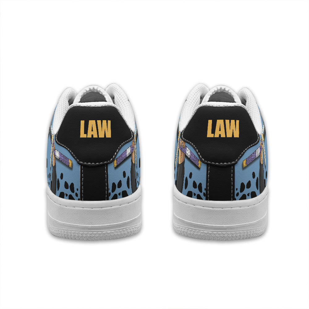 Baskets Anime Trafalgar D. Law Personalized en Cuir Chaussures Basses Unisexes Anime Manga