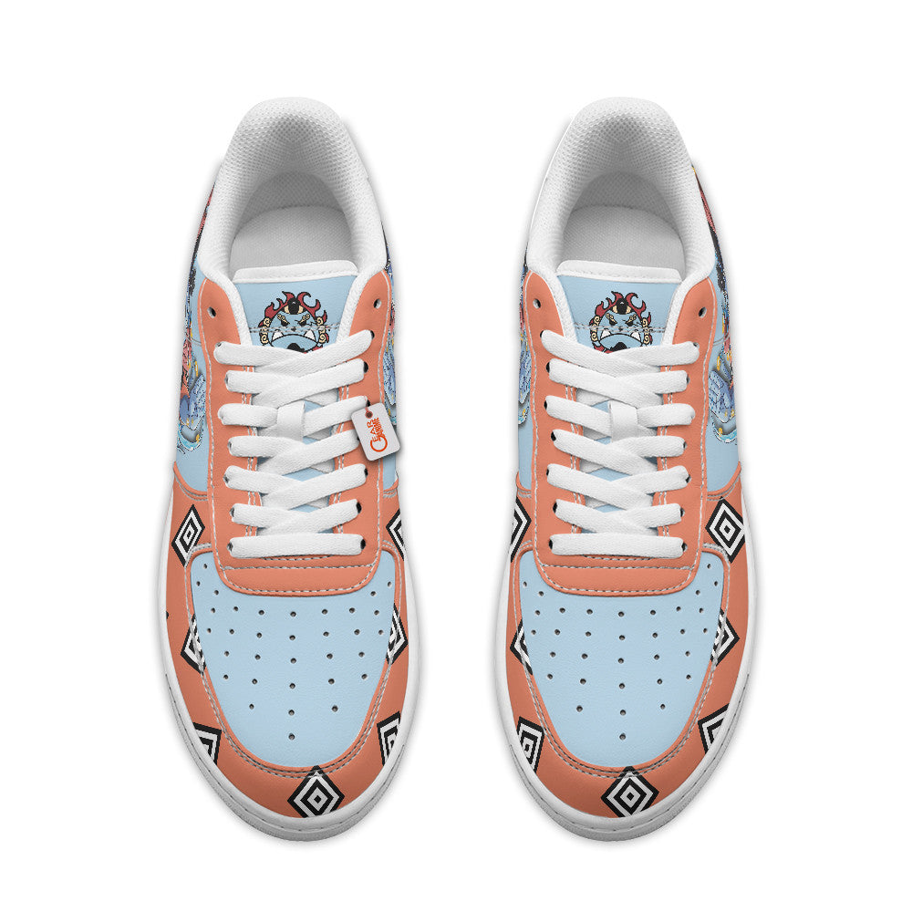 Baskets Anime Jinbe Personalized en Cuir Chaussures Basses Unisexes Anime Manga